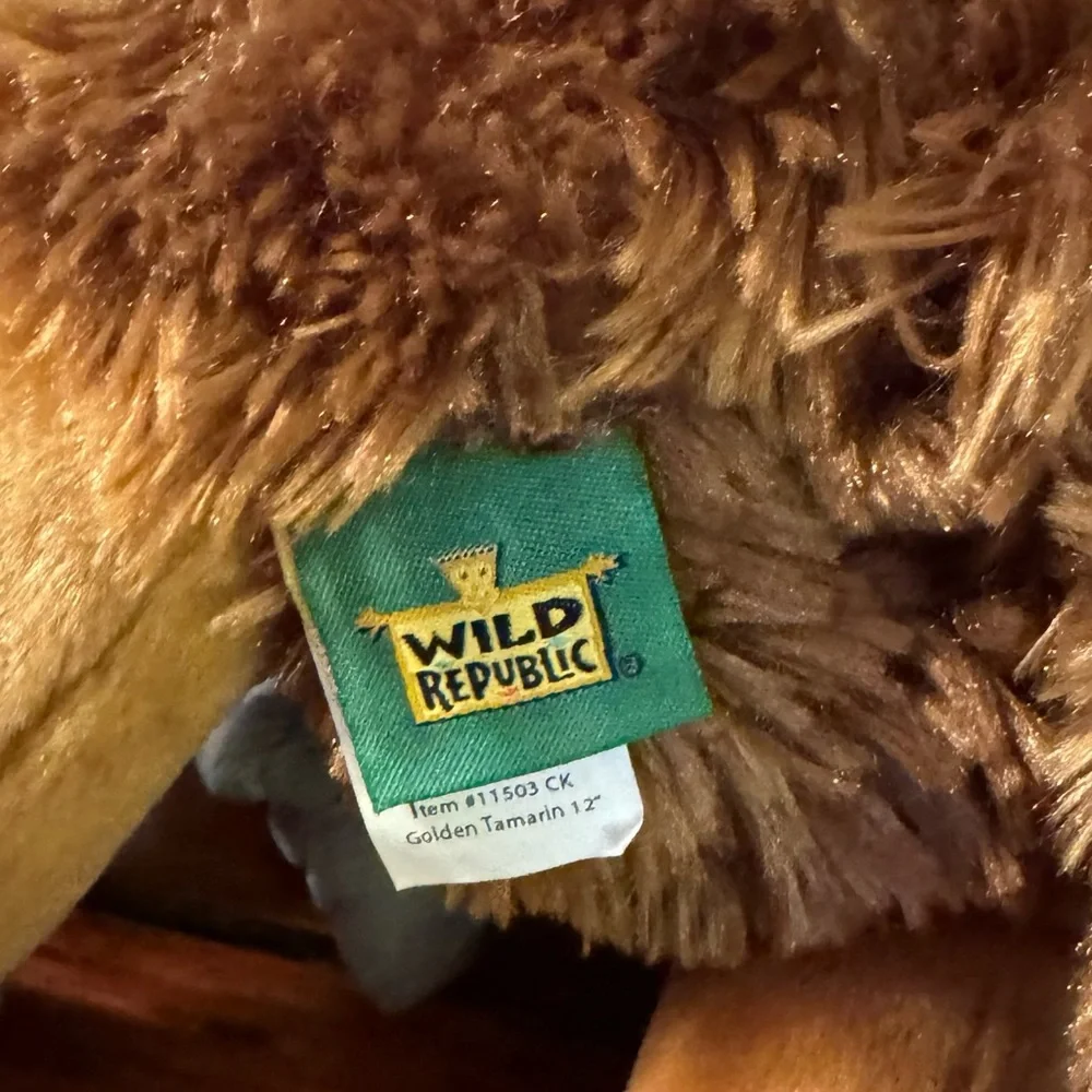 Wild Republic Cuddlekins Golden Lion Tamarin Monkey Plush Toy 12